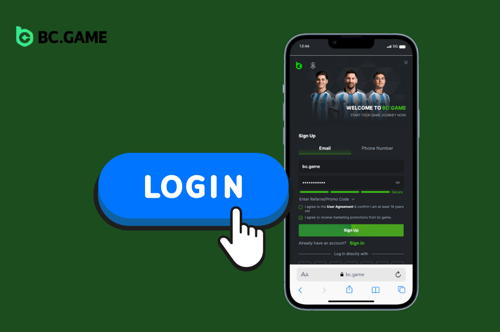 How to Log in to the BC.Game iOS App?
