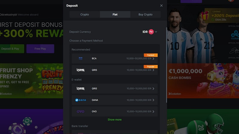Available Payment Methods for Indian Players